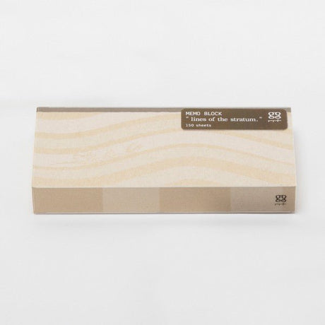 Strata Lines Memo Block / Marumo Printing Stationery - bungu