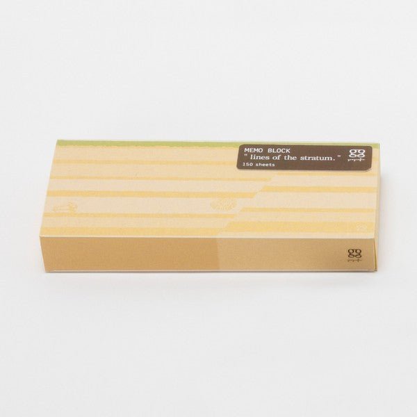 Strata Lines Memo Block / Marumo Printing Stationery - bungu