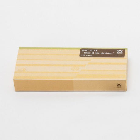 Strata Lines Memo Block / Marumo Printing Stationery - bungu