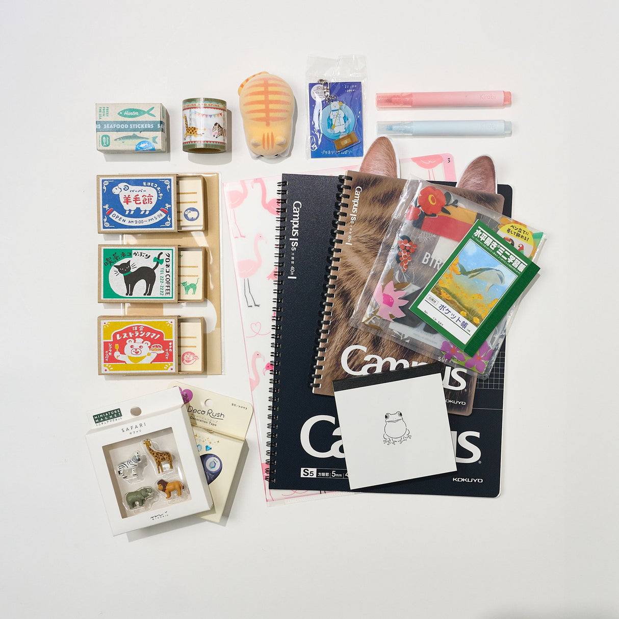 [Studio Clearance] Animals Everywhere Stationery Bundle - bungu
