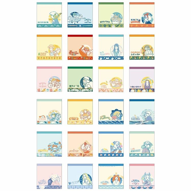 Studio Ghibli 24 Classics Surprise Memo Pad Collection / Movic - bungu