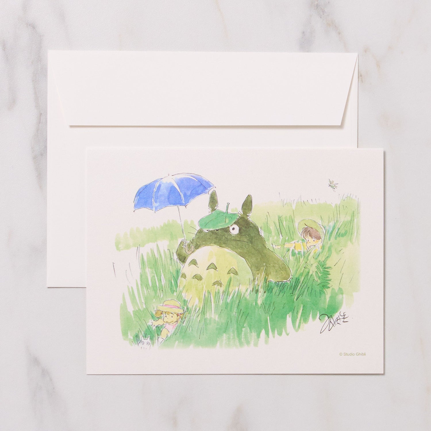 Studio Ghibli "My Neighbor Totoro" Watercolor Greeting Card / Movic - bungu