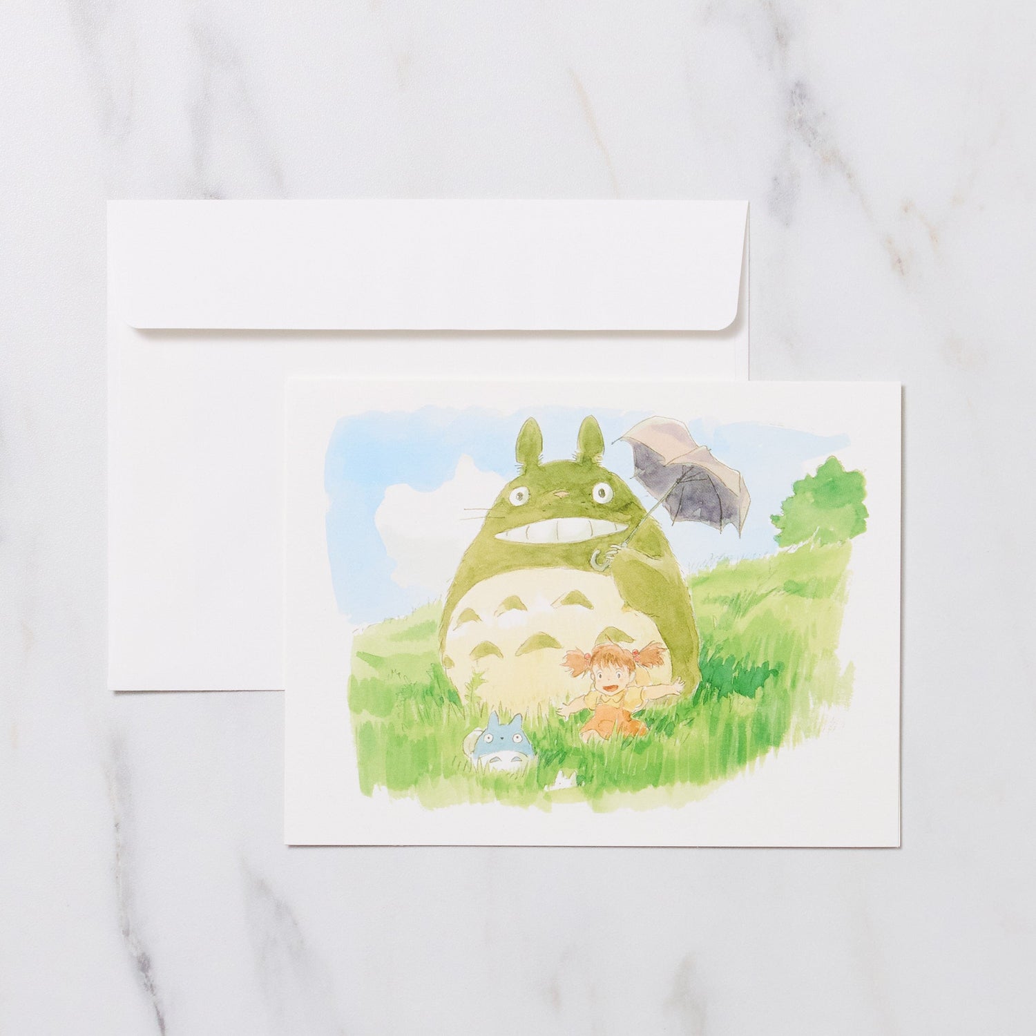 Studio Ghibli "My Neighbor Totoro" Watercolor Greeting Card / Movic - bungu