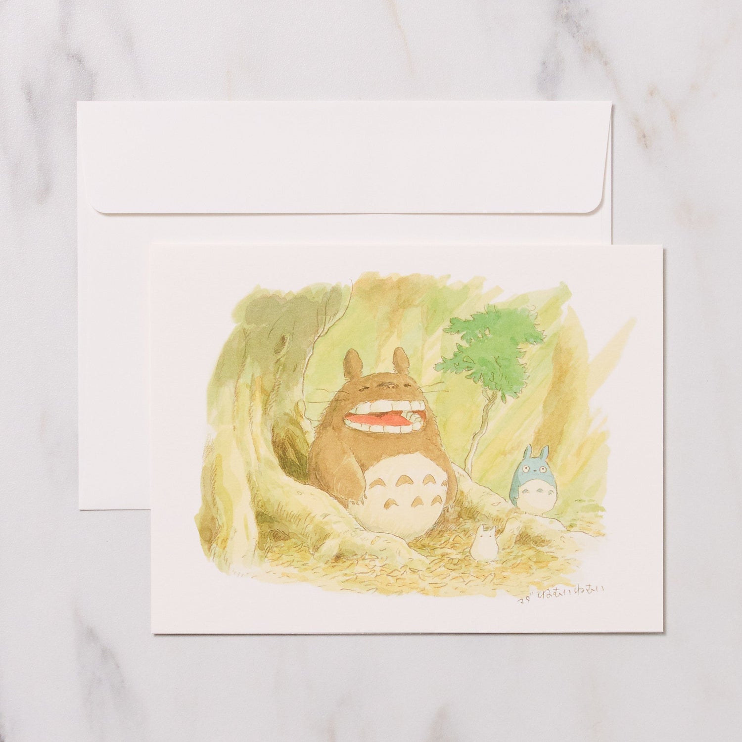 Studio Ghibli "My Neighbor Totoro" Watercolor Greeting Card / Movic - bungu