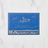 Studio Ghibli Night Sky Foil Stamp Note Card / Movic - bungu