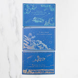 Studio Ghibli Night Sky Foil Stamp Note Card / Movic - bungu