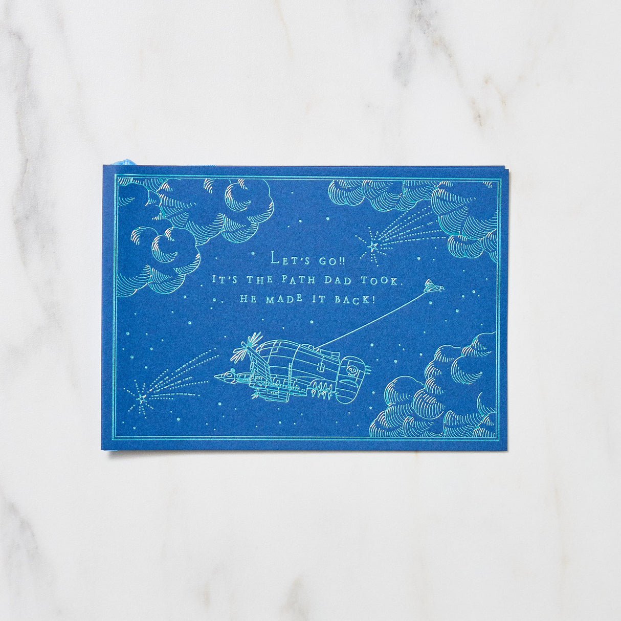 Studio Ghibli Night Sky Foil Stamp Note Card / Movic - bungu