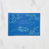 Studio Ghibli Night Sky Foil Stamp Note Card / Movic - bungu