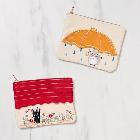 Studio Ghibli Totoro and Jiji Mini Tissue Case Pouch / Marushin - bungu