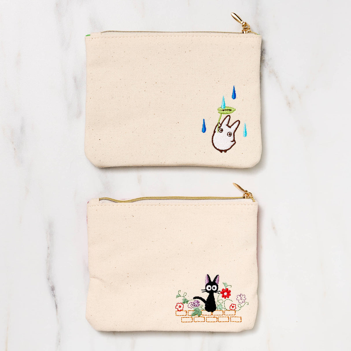 Studio Ghibli Totoro and Jiji Mini Tissue Case Pouch / Marushin - bungu