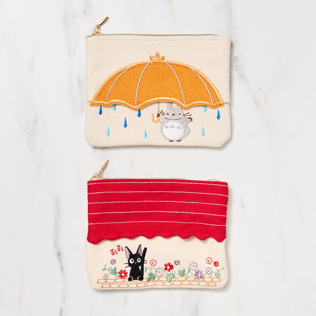 Studio Ghibli Totoro and Jiji Mini Tissue Case Pouch / Marushin - bungu