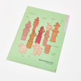 STUDY HOLIC A5 Pocket Clear File Folder / GreenFlash - bungu