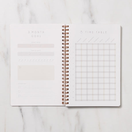 STUDY PLANNER DIARY A5 Ring Type Notebook / Iroha - bungu