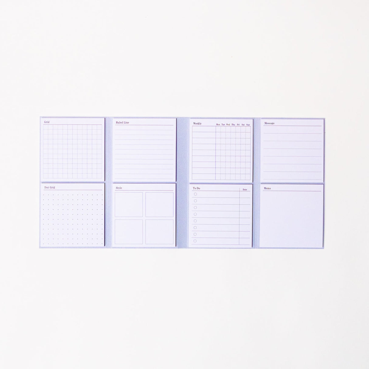 Study Tips Sticky Notes 8 Designs 20 Sheets / shikisaisai - bungu