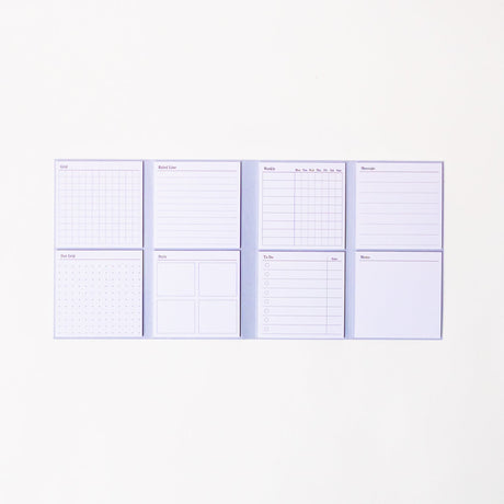 Study Tips Sticky Notes 8 Designs 20 Sheets / shikisaisai - bungu