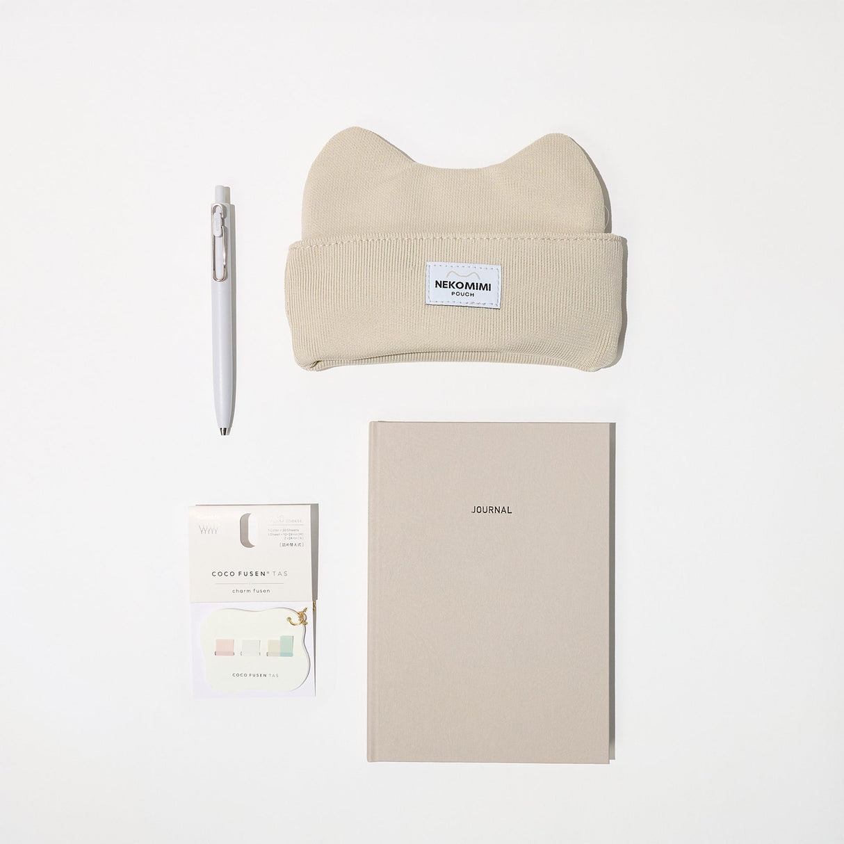Stylish Notes: Sand Beige Journaling Set - bungu