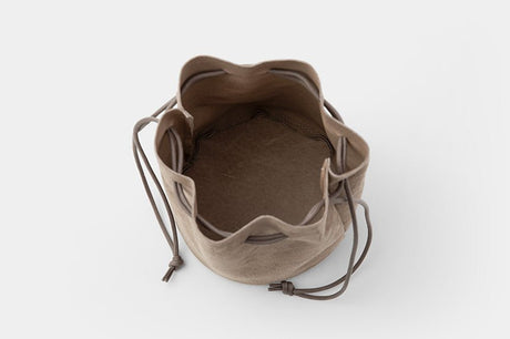 Suede Drawstring Bag / TOUCH & FLOW - bungu