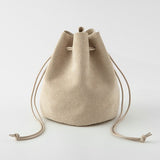 Suede Drawstring Bag / TOUCH & FLOW - bungu
