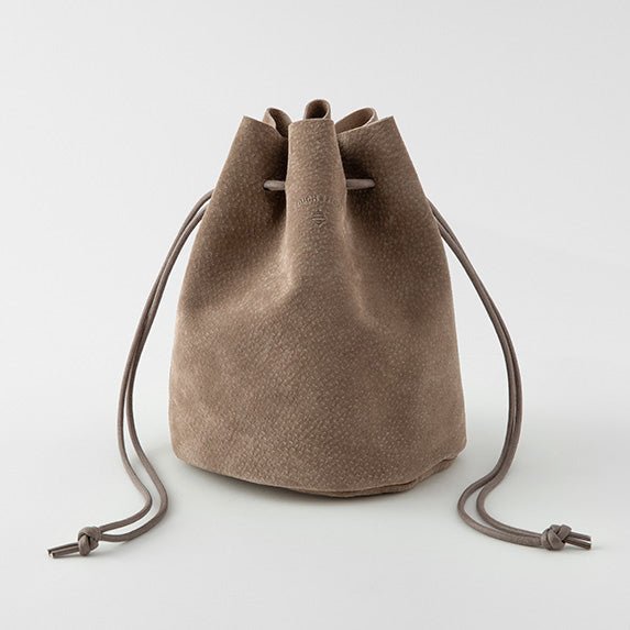 Suede Drawstring Bag / TOUCH & FLOW - bungu