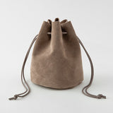 Suede Drawstring Bag / TOUCH & FLOW - bungu