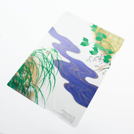 Summer and Autumn Grasses Screen A4 Clear File / Benrido - bungu