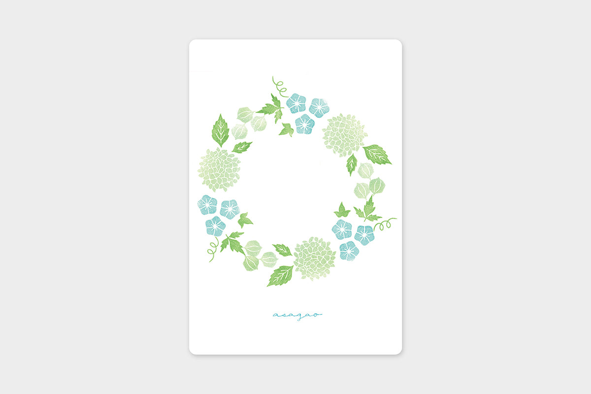 Art Touch Asako Yoshinaka Seasonal Wreath Postcards / TOUCH & FLOW