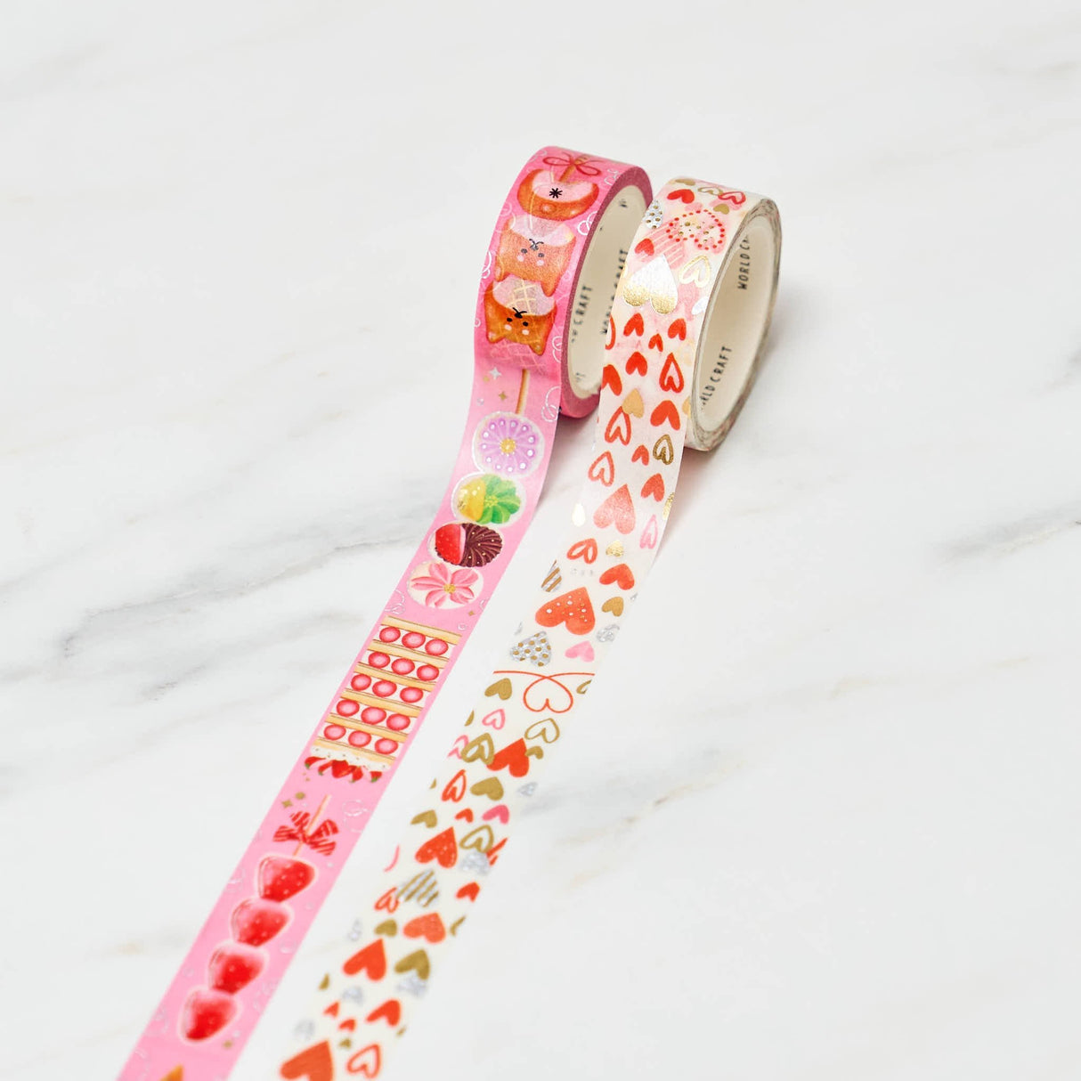 Sweet Love Series Vertical Foil Masking Tape / WORLD CRAFT - bungu