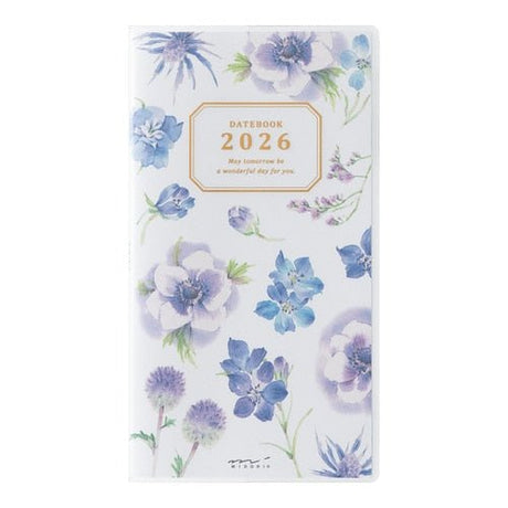 Takako Kuroiwa Country Time Floral Print Pocket Diary 2026 / Midori DESIGNPHIL - bungu