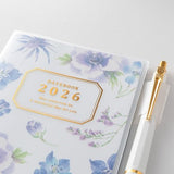Takako Kuroiwa Country Time Floral Print Pocket Diary 2026 / Midori DESIGNPHIL - bungu