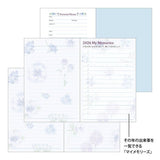 Takako Kuroiwa Country Time Floral Print Pocket Diary 2026 / Midori DESIGNPHIL - bungu