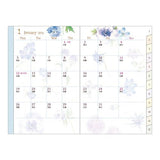 Takako Kuroiwa Country Time Floral Print Pocket Diary 2026 / Midori DESIGNPHIL - bungu