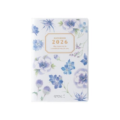 Takako Kuroiwa Country Time Floral Print Pocket Diary 2026 / Midori DESIGNPHIL - bungu