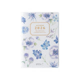 Takako Kuroiwa Country Time Floral Print Pocket Diary 2026 / Midori DESIGNPHIL - bungu