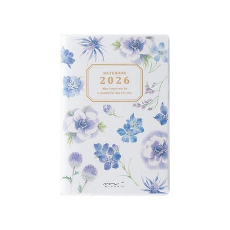 Takako Kuroiwa Country Time Floral Print Pocket Diary 2026 / Midori DESIGNPHIL - bungu