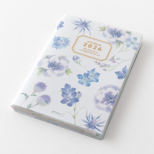 Takako Kuroiwa Country Time Floral Print Pocket Diary 2026 / Midori DESIGNPHIL - bungu