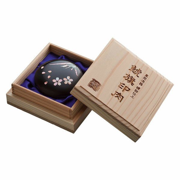 Takaoka Lacquerware Raden Finish Shachihoko Emblem Seal Ink Pad