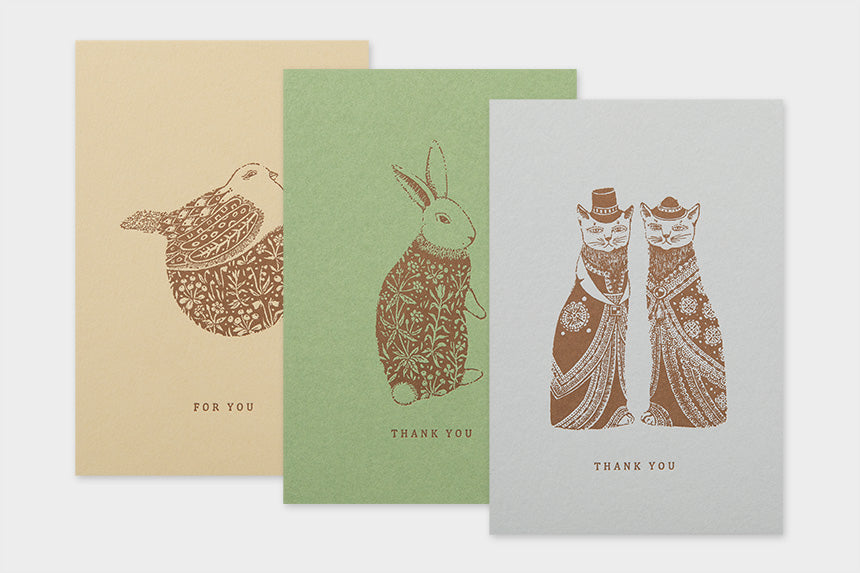 Art Touch Tamane Iwata Letterpress Postcard / TOUCH & FLOW