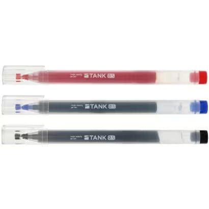 TANK Gel Ink Ballpoint Pen Set of 3 / Sun - Star - bungu