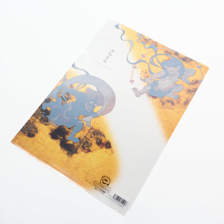 Tawaraya Sotatsu Wind God and Thunder God Folding Screen A4 Clear File / Benrido - bungu