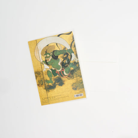 Tawaraya Sotatsu Wind God and Thunder God Folding Screen Greeting Card / Benrido - bungu