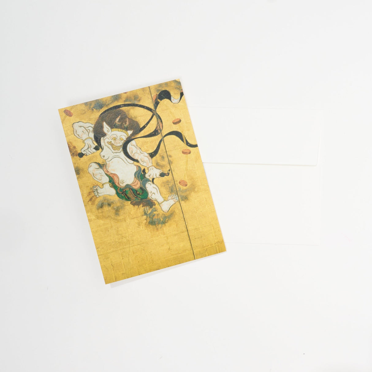 Tawaraya Sotatsu Wind God and Thunder God Folding Screen Greeting Card / Benrido - bungu