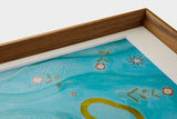 [Limited] Art Touch Kazuko Furuta A3 Art Poster with Teak Frame / TOUCH & FLOW
