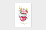 Art Touch MARU Floral Pattern Postcards / TOUCH & FLOW