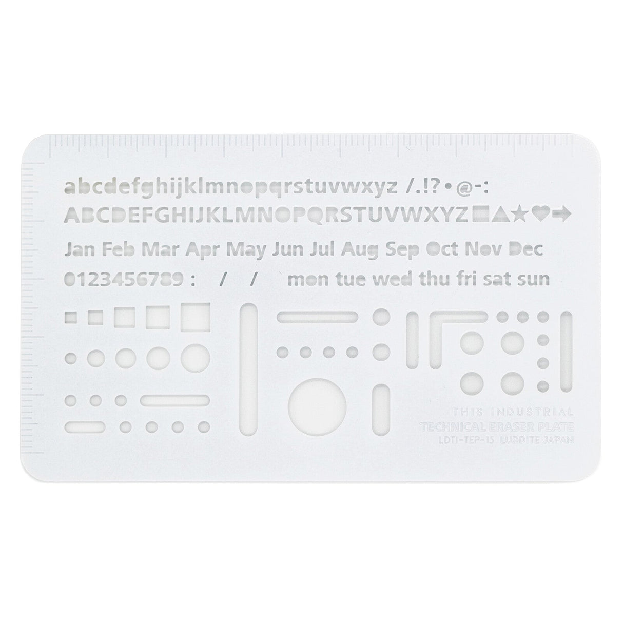 Technical Eraser Plate / Luddite - bungu