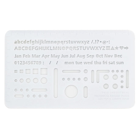 Technical Eraser Plate / Luddite - bungu