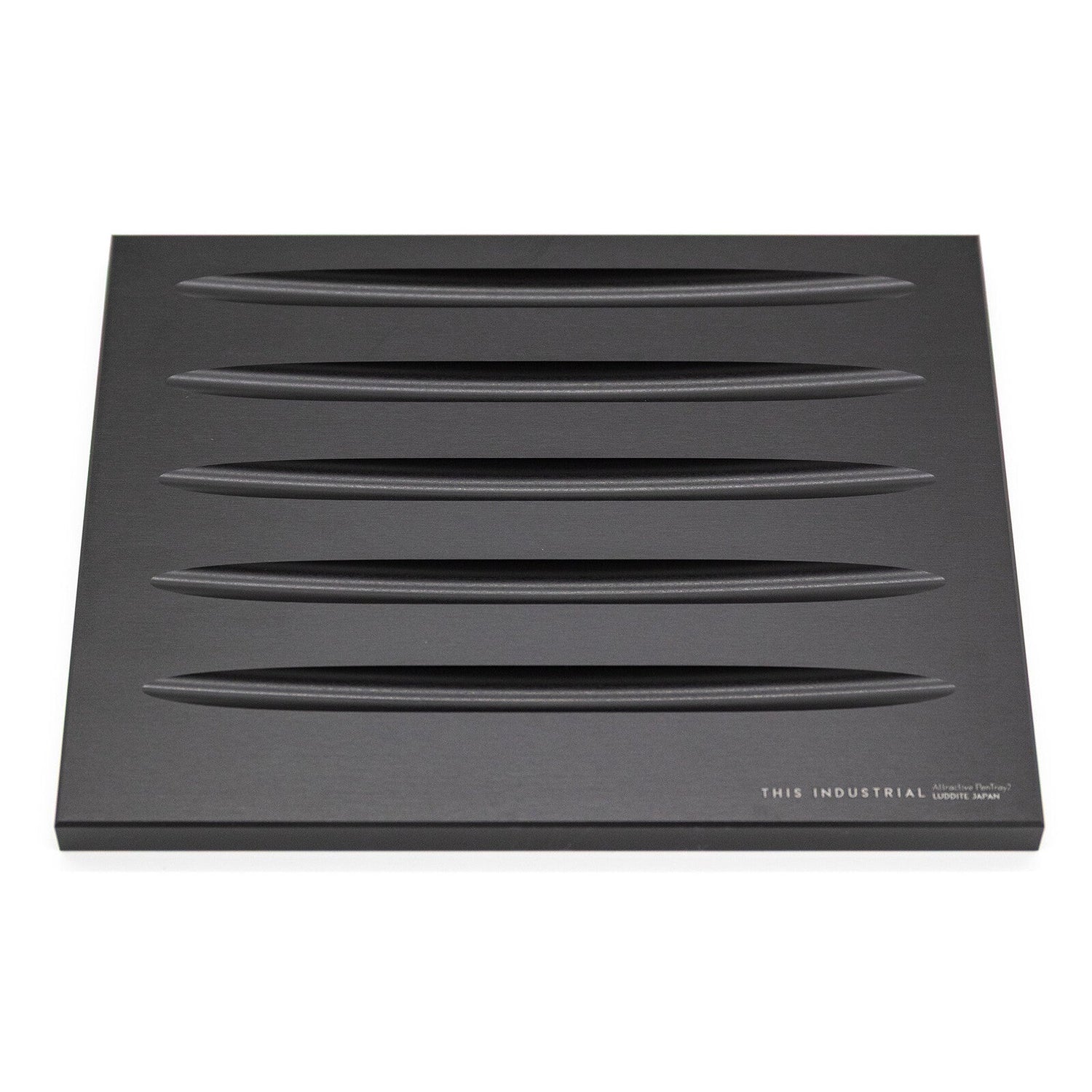 THIS INDUSTRIAL Attractive PenTray2 5 - Slot Aluminum Pen Tray / Luddite - bungu