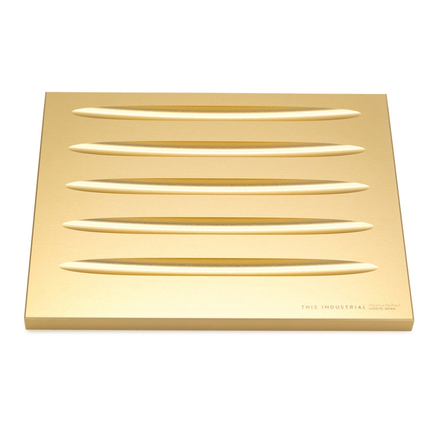 THIS INDUSTRIAL Attractive PenTray2 5 - Slot Aluminum Pen Tray / Luddite - bungu