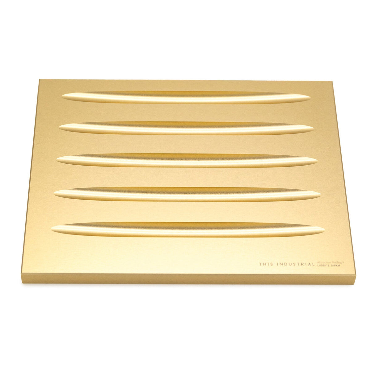 THIS INDUSTRIAL Attractive PenTray2 5 - Slot Aluminum Pen Tray / Luddite - bungu