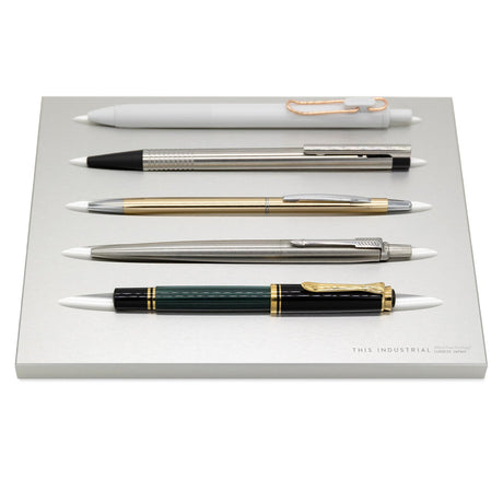 THIS INDUSTRIAL Attractive PenTray2 5 - Slot Aluminum Pen Tray / Luddite - bungu