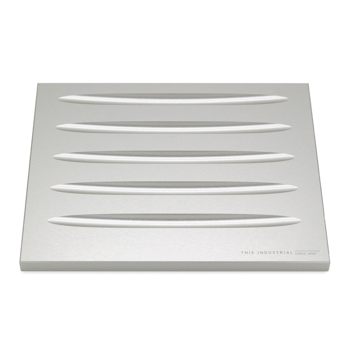 THIS INDUSTRIAL Attractive PenTray2 5 - Slot Aluminum Pen Tray / Luddite - bungu